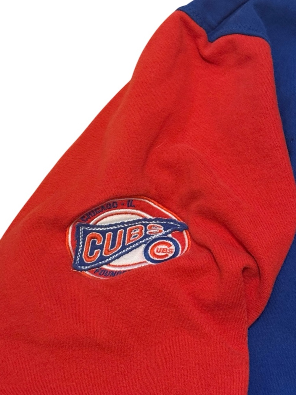 Chicago Cubs Hoodie Men’s XL Blue Red Gill Carl Banks Genuine Merchandise - Picture 4 of 5